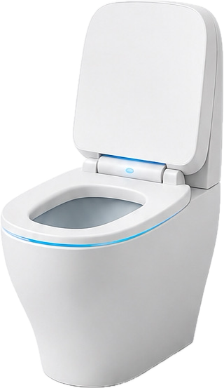 AOS UroSense smart-toilet concept with sensing indicator ring